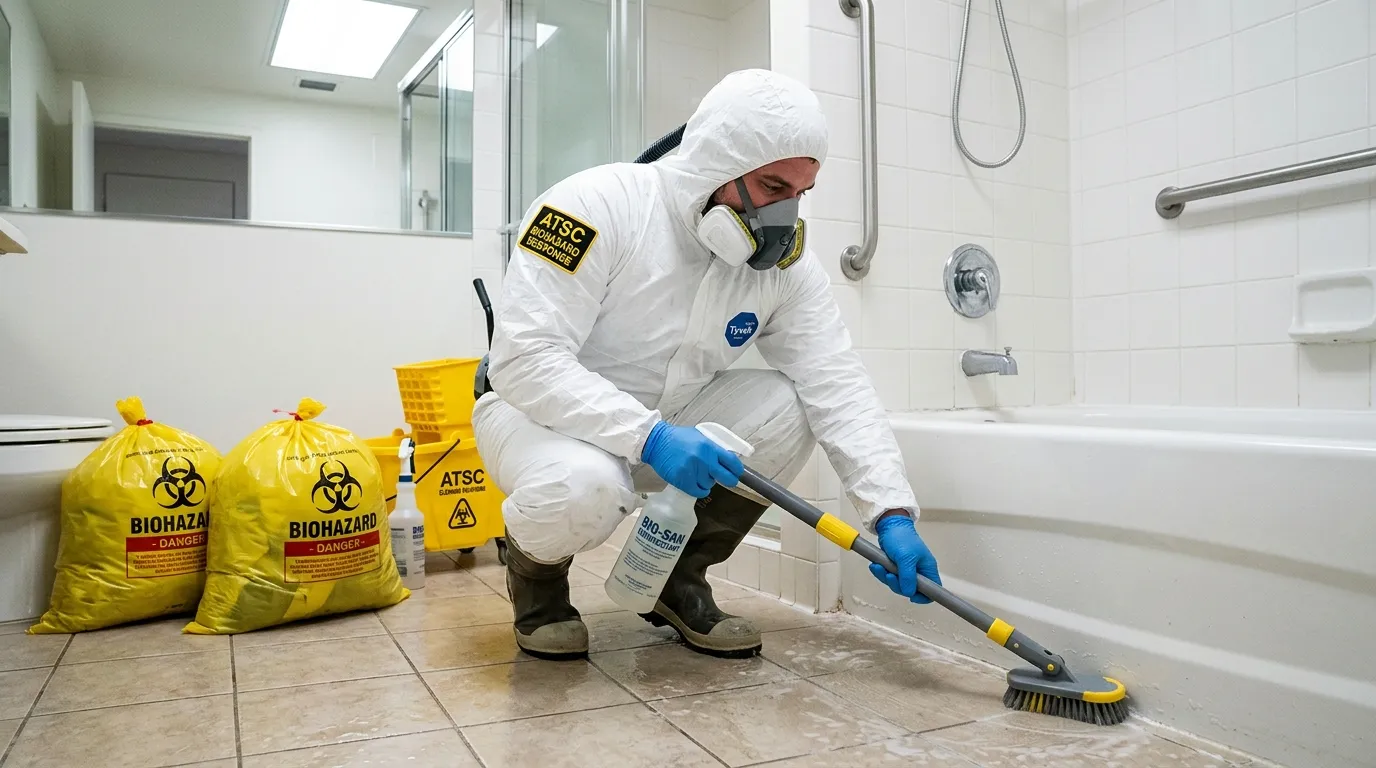 Decontamination equipment deployed for Blood Cleanup in Canton